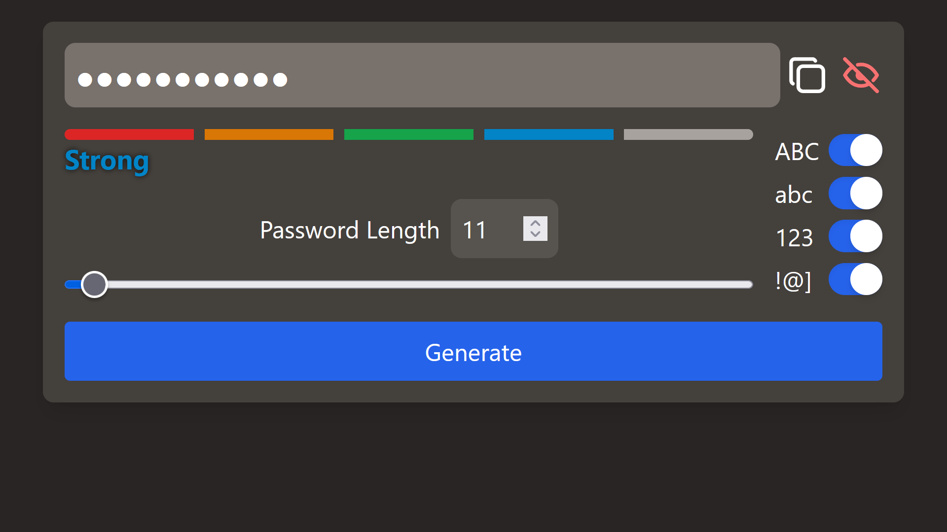 Random password generator