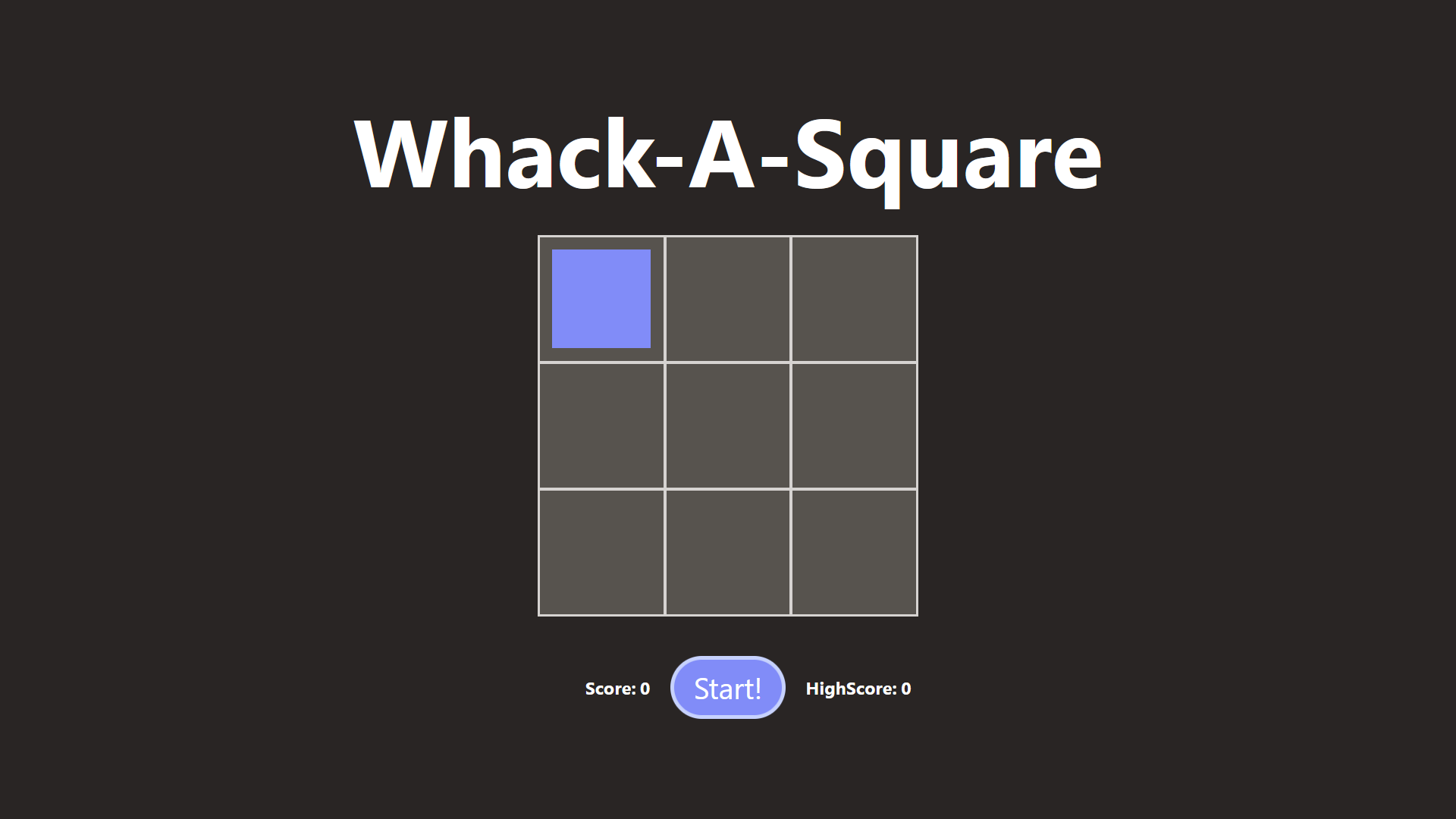 Whack-A-Square